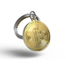 Schlüsselanhänger "Bitcoin" goldfarben