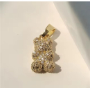 MY BÄR Acryl- Anhänger - gold mit Glitzer,...