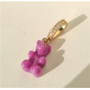 MY BÄR Acryl- Anhänger - lila, Öse...