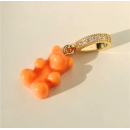 MY BÄR Acryl- Anhänger - orange, Öse...