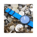 PICTO Ocean Ghost Net 40 mm Armbanduhr mit rotierendem Zifferblatt und küstenblauem recyceltem Kunststoffarmband