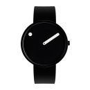 PICTO-Armbanduhr mit drehbarem Zifferblatt und schwarzem...