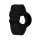 PICTO-Armbanduhr mit drehbarem Zifferblatt und schwarzem Silikonarmband mit polierter schwarzer Dornschließe. Das Zifferblatt dieser Uhr ist 40 mm groß.