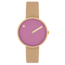 PICTO Armbanduhr mit rotierendem Zifferblatt und...