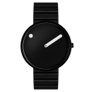 PICTO Armbanduhr mit drehbarem Zifferblatt und schwarzem...