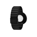 PICTO Armbanduhr mit drehbarem Zifferblatt und schwarzem Stahlarmband. Das Zifferblatt dieser Uhr ist 40 mm groß.