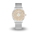 DUR Uhr 40er "Kompass 2.0" Strandsand, Mesh...