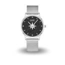 DUR Uhr 40er "Kompass 2.0" Lavasand, Mesh Band...