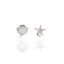 Ohrstecker 925/- Silber, rhodiniert, Zirkonia weiß,...