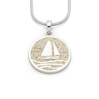 Anhänger "Ahoi" 20 mm Strandsand