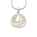 Anhänger "Ahoi" 20 mm Strandsand