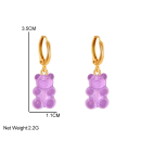 MY BÄR Acryl- Ohrhänger - weiß klar -...