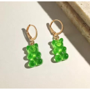MY BÄR Acryl- Ohrhänger - grün klar -...