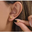 Ohrstecker MY EAR Seestern schwarz edelstahl