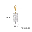 MY BÄR Acryl- Anhänger - weiß klar,...