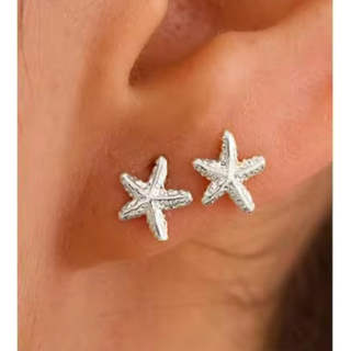 Ohrstecker MY EAR Seestern und Seestern silber - Zink versilbert