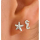 Ohrstecker MY EAR Seepferdchen und Seepferdchen silber - Zink versilbert