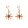Ohrstecker MY EAR Tiere "Fantasy" edelstahl 14 K vergoldet
