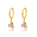 Ohrhänger MY EAR mit pink Zirkonia ( Pink Cherry )...