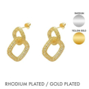 Sea Jewel Basket Ohrring "2 Ringe quadratsich"...