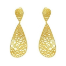 Basket Ohrring "Netz rundliich oval" - 925...