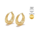 Sea Jewel Basket Ohrring "Moon kantigl" - 925...