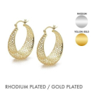 Sea Jewel Basket Ohrring "Moon rundlichl" - 925...