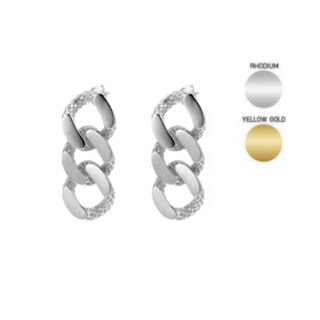 Sea Jewel Basket Ohrring "Kette" - 925 Silber ( 01S )