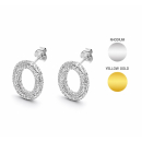 Sea Jewel Basket Ohrstecker "Ring oval " - 925...