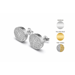 Sea Jewel Basket Ohrstecker "Kreis rdick" - 925 Silber ( 22S )