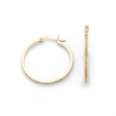 Creole"rund 30 mm" Strands./ verg. Silb. 925