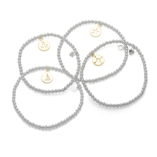 Armband "Kugel" SEESTERN 925 Silber teilvergoldet