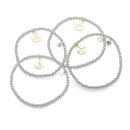 Seestern Kugelarmband 19 5 cm verg Anh Silb 925