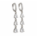 Ohrhänger MY EAR mit 3 weißen Zirkonia...