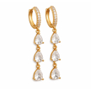 Ohrhänger MY EAR mit 3 weißen Zirkonia...