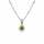 Anhänger rund  Peridot DM 6 mm - 925 Silber