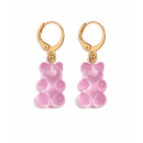 MY BÄR Acryl- Ohrhänger - rosa klar - Messing...