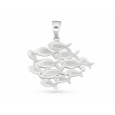 Anhänger Fische groß silber - 925 Silber