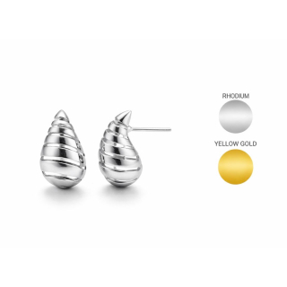 Sea Jewel Basket Ohrstecker "Schnecke" rundlich - 925 Silber  ( 25S )