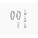 Ohrring MY EAR Creole silber mit 4 verschiedenen...