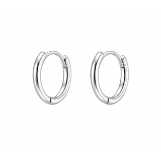 Ohrring MY EAR Creole silber ( schlicht ) - Edelstahl versilbert