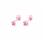 Ohrstecker MY EAR Neon Stern rosa matt - Edelstahl