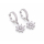 Ohrhänger MY EAR mit weißen Zirkonia ( Stern ) edelstahl 18 K versilbert
