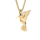 Kollektion Halskette "Kolibri", Messing 18Karat...