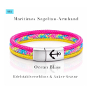 Segeltau Armband 19 cm "Ocean Bliss", Unisex,...