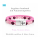 Pink Sunset Glow – Damen Segeltau Armband 19 cm mit Natursteinperlen & Anker- Gravur im maritimen Boho Look
