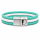 Mehrstrang-Segeltau-Armband 19 cm  „Ocean Fresh“ – Maritimes Armband mit Edelstahlverschluss & TDS Seepferdchen- Gravur - exklusive Timmendorfer Strand Kollektion