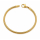 Schlangenarmband dick 3 mm  18 cm lang vergoldet - 925 Silber 18K vergoldet
