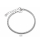 Schlangenarmband dick 3 mm  20 - 22 cm lang ( verstellbar ) versilbert - Edelstahkl versilbert