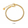Schlangenarmband dick 3 mm  20 - 22 cm lang ( verstellbar ) vergoldet - Edelstahkl 18K vergoldet